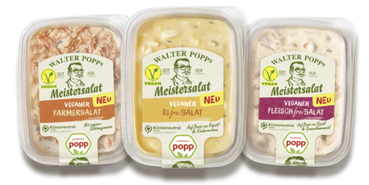 Popp Feinkost lancia nel mercato tedesco le nuove insalate vegane