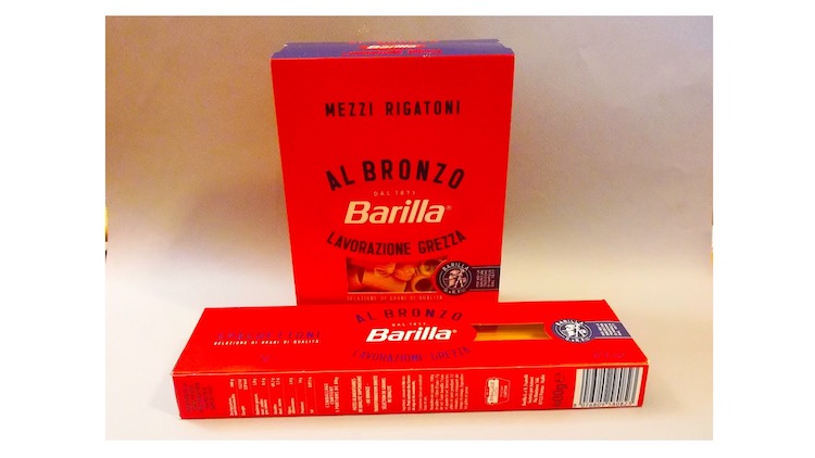 In Francia nuova confezione rossa di Barilla al bronzo