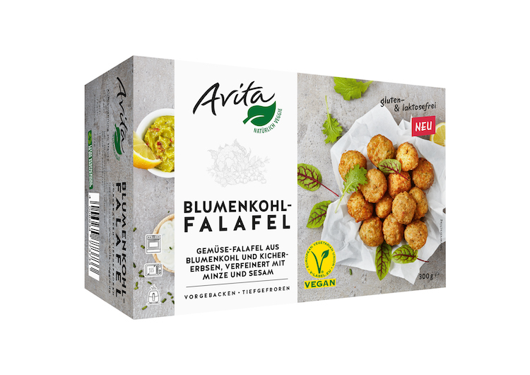 Nuovi falafel di cavolfiore vegani per il brand tedesco Avita