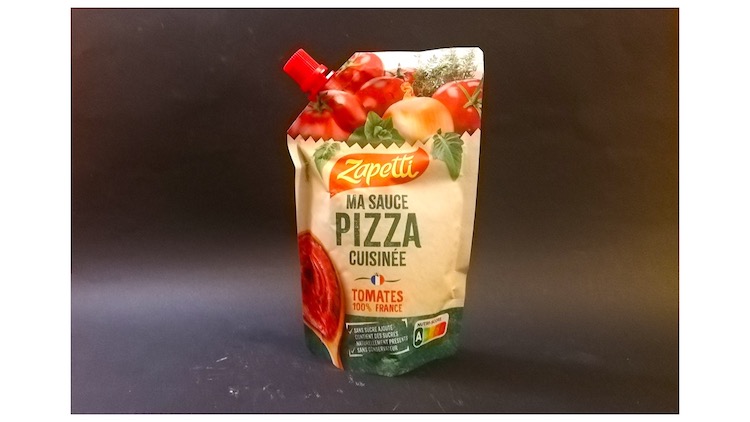 Salsa per pizza Zapetti in stand up flow pack