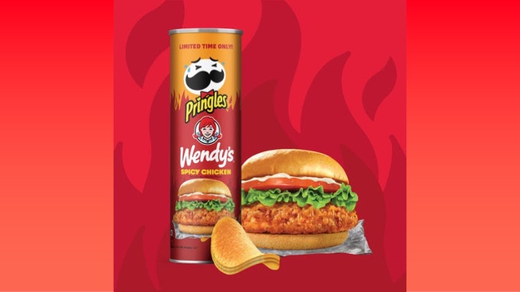 Pringles al sapore di sandwich al pollo piccante di Wendy’s