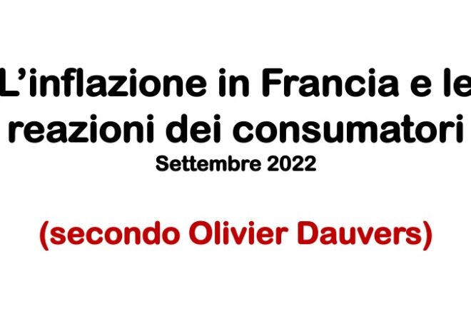 Olivier Dauvers sull’inflazione in Francia