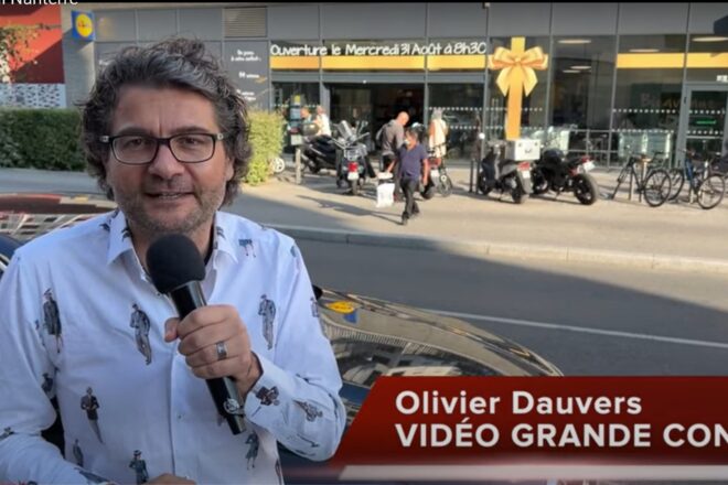 Olivier Dauvers presenta il più grande Lidl di Francia (2300 mq) a Nanterre