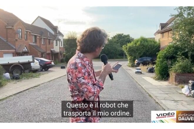 Olivier Dauvers illustra il funzionamento dei Robot Starship per l’home-delivery dei supermercati.