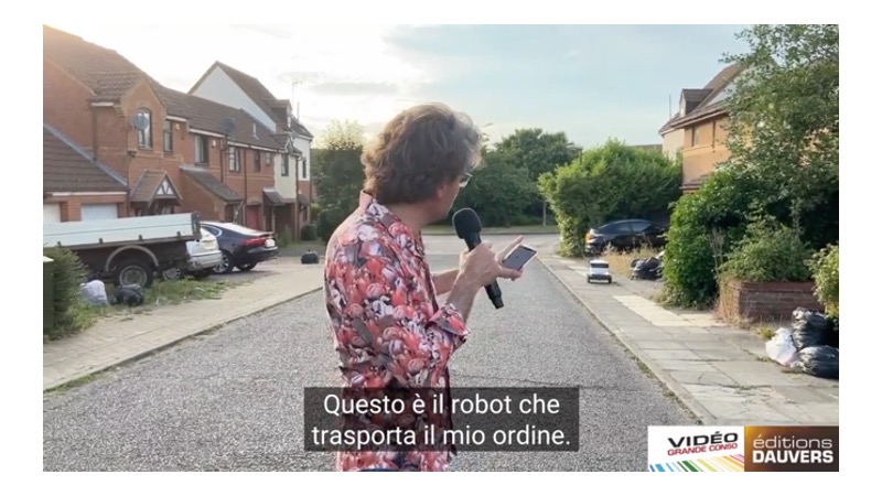 Olivier Dauvers illustra il funzionamento dei Robot Starship per l’home-delivery dei supermercati.