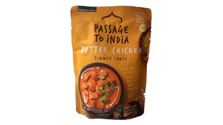 Passage to India salsa simmer per il pollo al burro