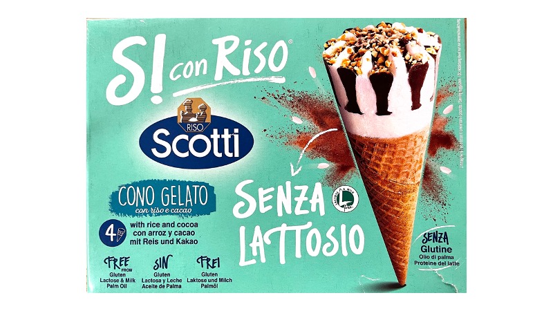 Sì con Riso, cono gelato di Riso Scotti