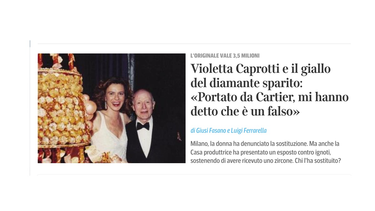 Prezzo, Qualità e il diamante di Violetta