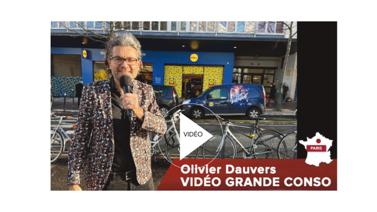 Olivier Dauvers illustra l’ultimo Lidl parigino