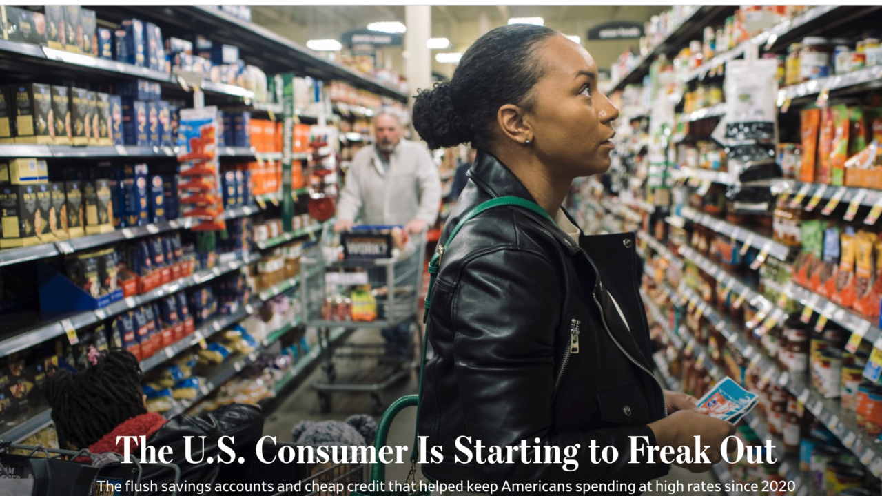 Negli Usa i consumi rallentano. Lo dicono il Wall Street Journal e il New York Times