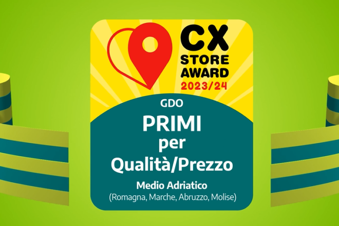 Medio Adriatico: il Miglior Rapporto Qualità/Prezzo si trova in CONAD (lo dicono le famiglie residenti)