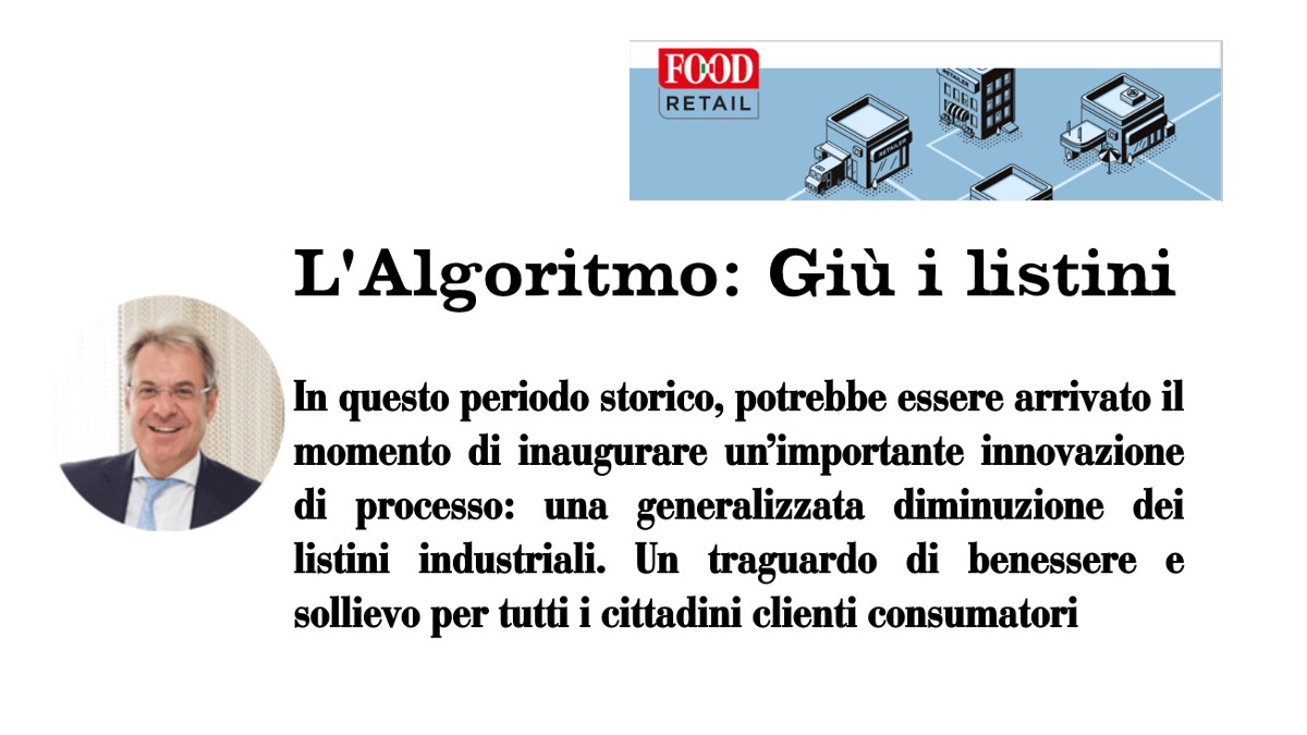 ​​​​Giorgio Santambrogio – L’Algoritmo: Giù i listini