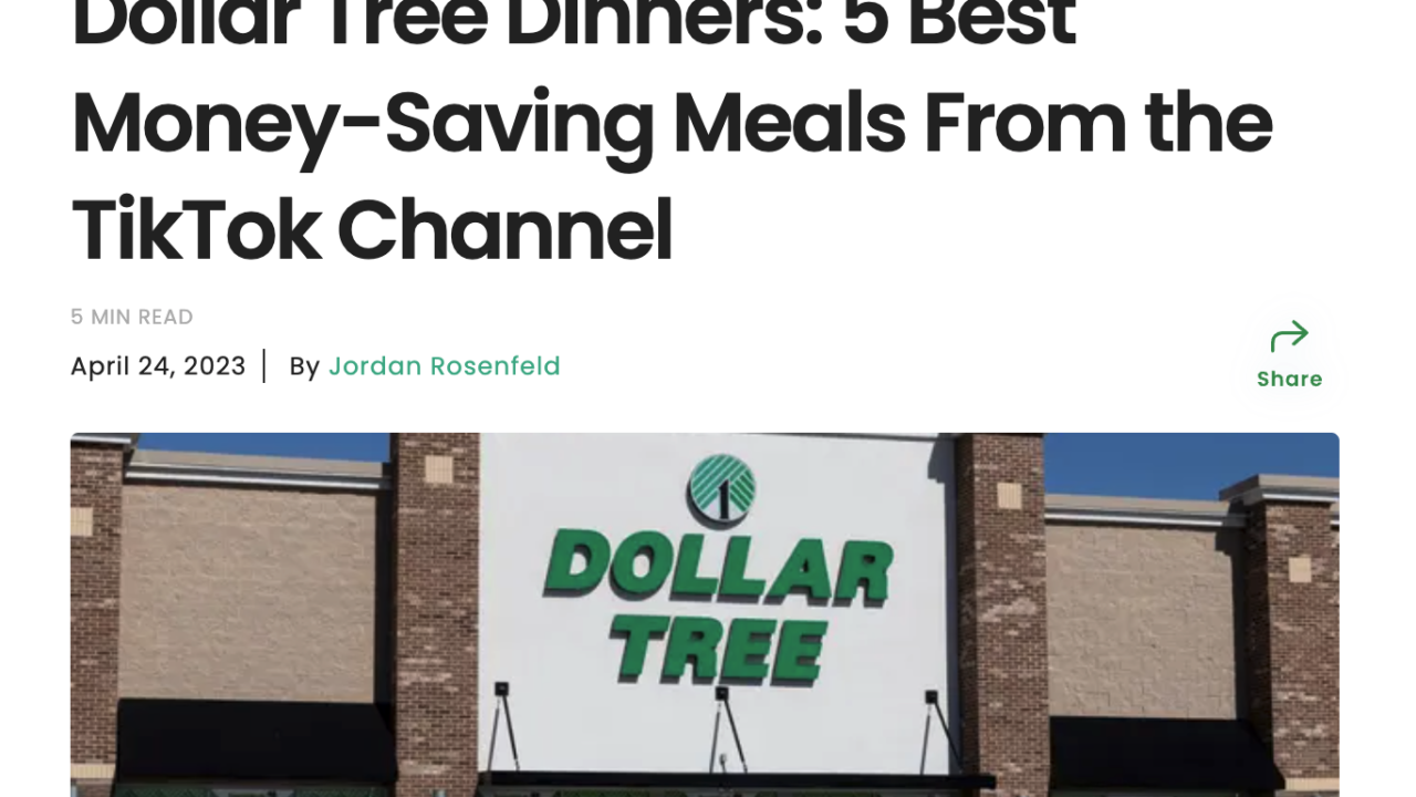 Dollar Tree Dinners: i 5 migliori pasti per risparmiare tratti dal canale TikTok