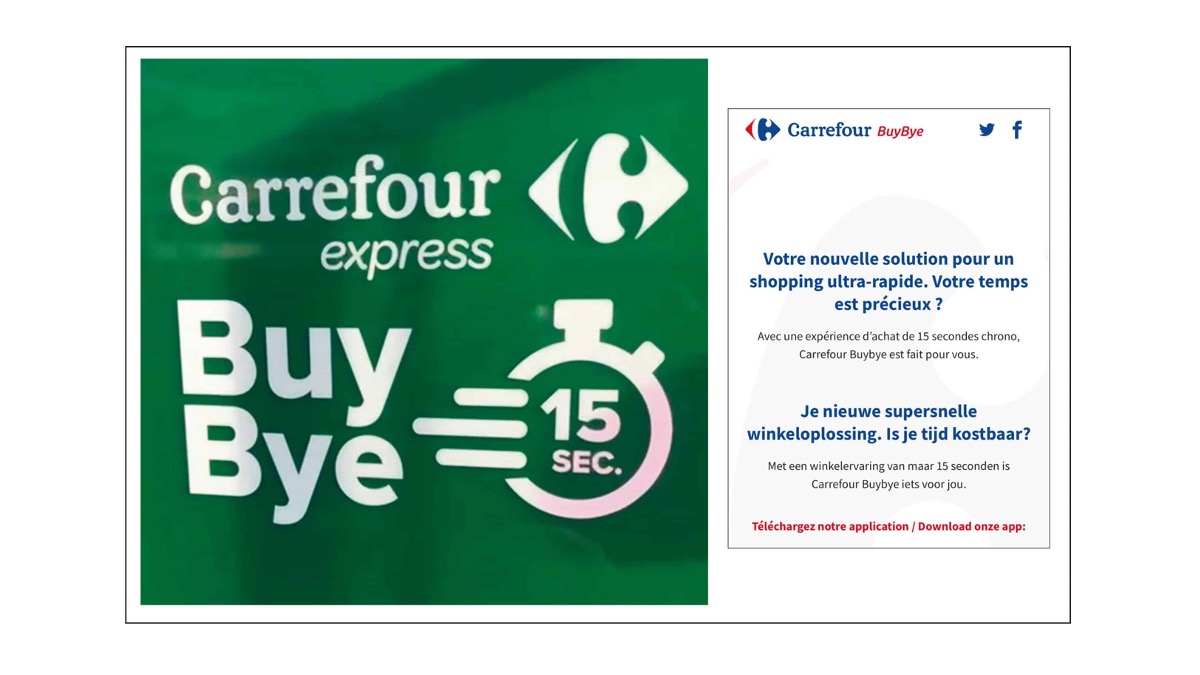 BuyBye, il micro-store ultrafast di Carrefour Belgio
