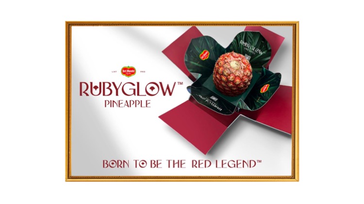 Fresh Del Monte presenta Rubyglow, l’ananas con la buccia rossa
