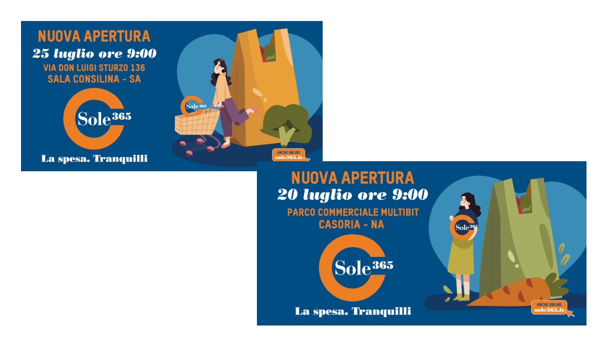 Due nuove aperture di Sole 365