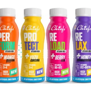 Il latte vitaminico Chiefs allo yuzu e curcuma