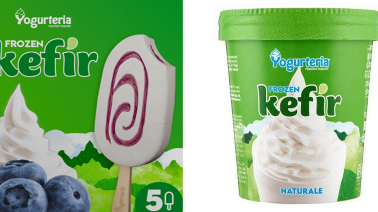 Il kefir conquista il freezer, La Yogurteria amplia la gamma con referenze senza lattosio e senza glutine
