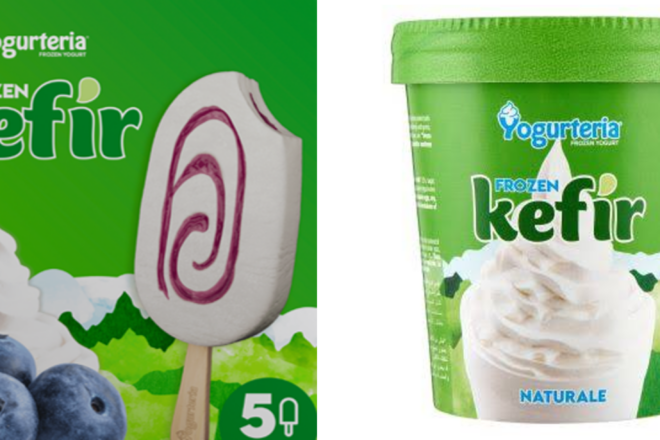 Il kefir conquista il freezer, La Yogurteria amplia la gamma con referenze senza lattosio e senza glutine