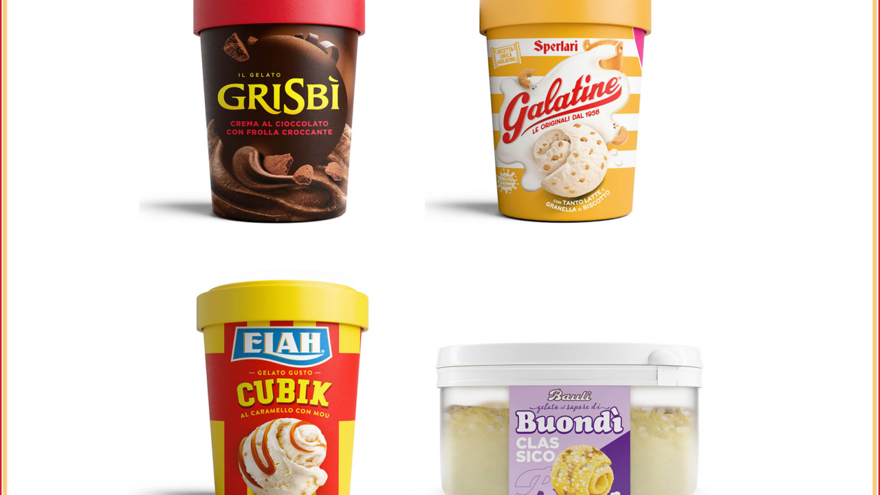 Grisbì, Galatine, Cubik e Buondì: il gelato diventa un’estensione di marca