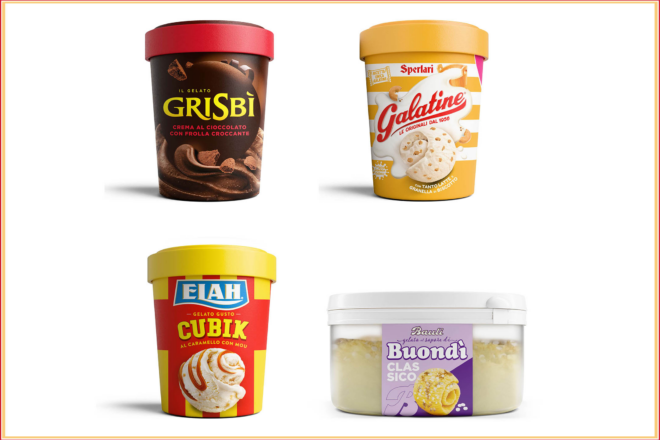 Grisbì, Galatine, Cubik e Buondì: il gelato diventa un’estensione di marca